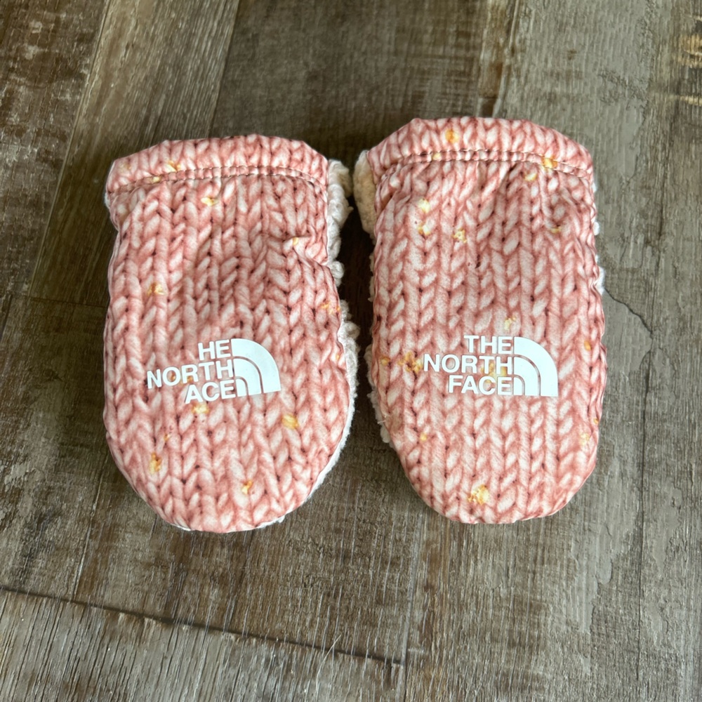 North Face baby mittens